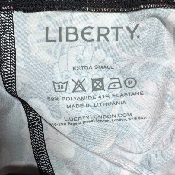 Liberty of London Tree of Life Tropical Floral Pink Bicycle Athletic Shorts XS
