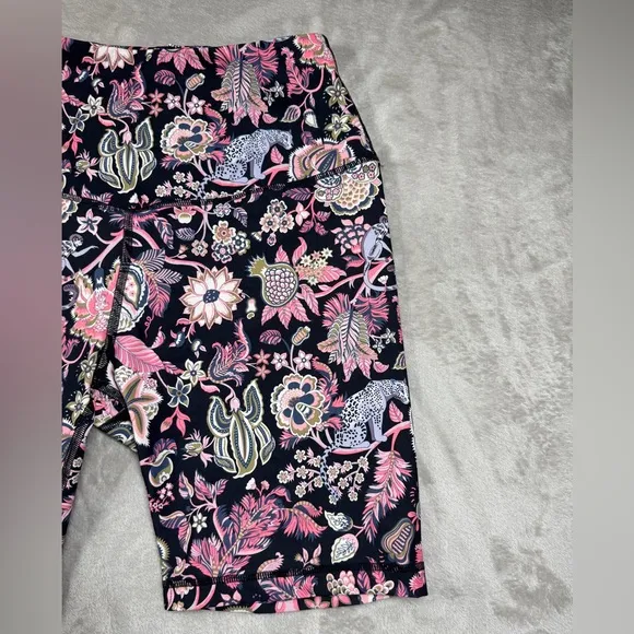 Liberty of London Tree of Life Tropical Floral Pink Bicycle Athletic Shorts XS