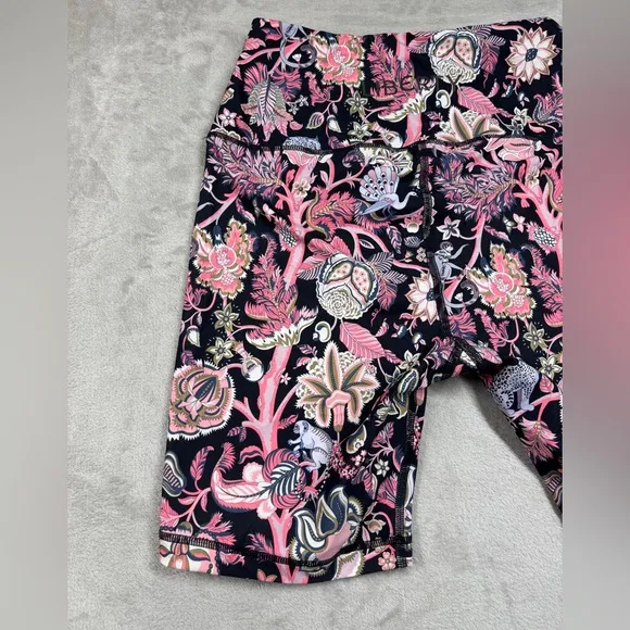 Liberty of London Tree of Life Tropical Floral Pink Bicycle Athletic Shorts XS