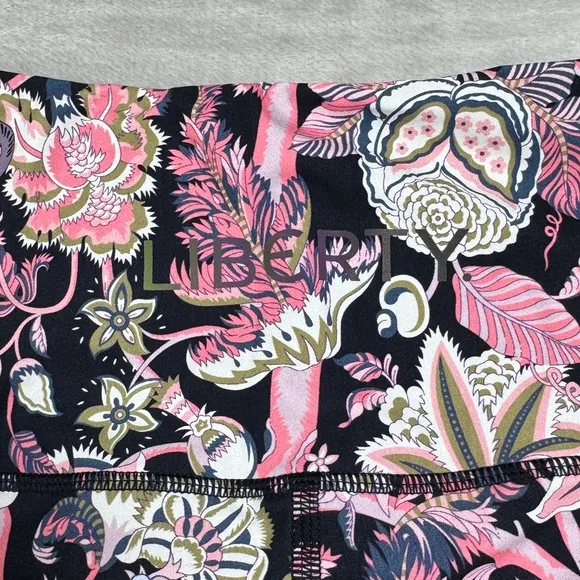 Liberty of London Tree of Life Tropical Floral Pink Bicycle Athletic Shorts XS