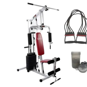 Lifeline Home Gym Equipment Set 002 For Workout At Home Bundles With Chest Expander and Shaker Bottle || Available on EMI