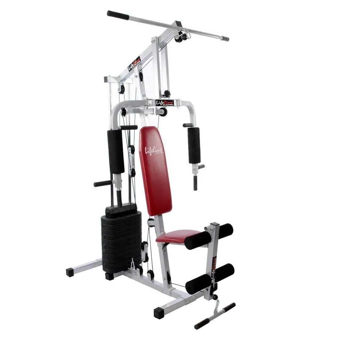 Lifeline Home Gym Set 002 Bonus with Weider CFM Whey Protein 908 Gms (Chocolate) || Available on EMI