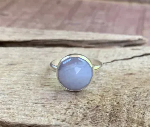 lilac agate ring