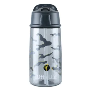 Littlelife Kids Flip Top Water Bottle L15150 Camo