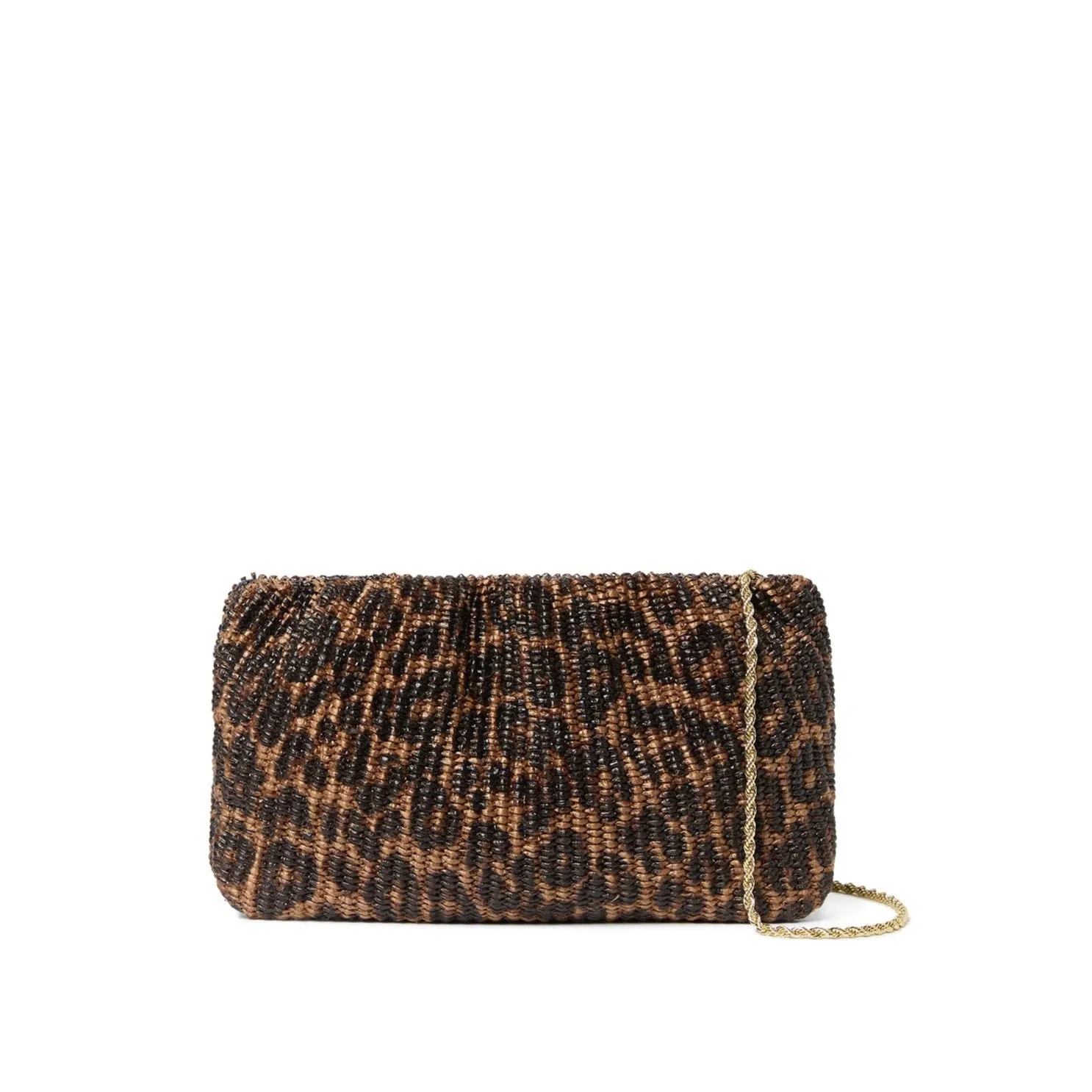 Loeffler Randall - Serena Gathered Clutch (Leopard)
