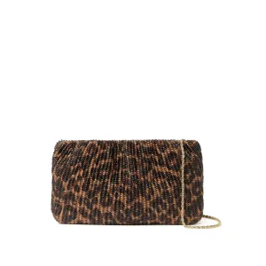Loeffler Randall - Serena Gathered Clutch (Leopard)