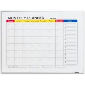Lorell Dry-Erase Magnetic Planner Board
