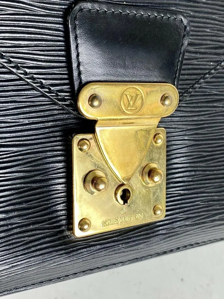 Louis Vuitton  Biface Noir Epi Black Satchel 2la510