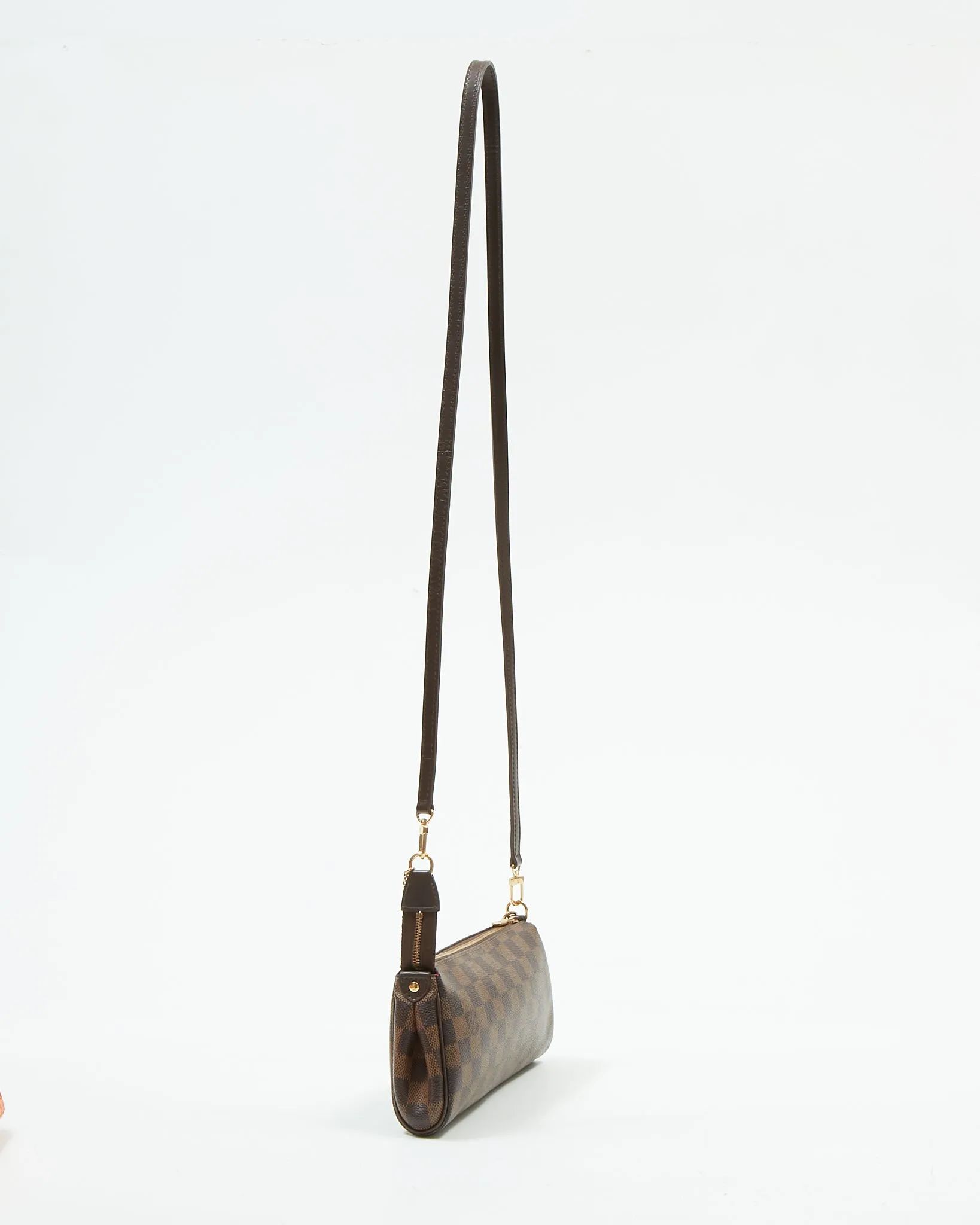 Louis Vuitton Damier Ebene Canvas Eva Clutch Bag