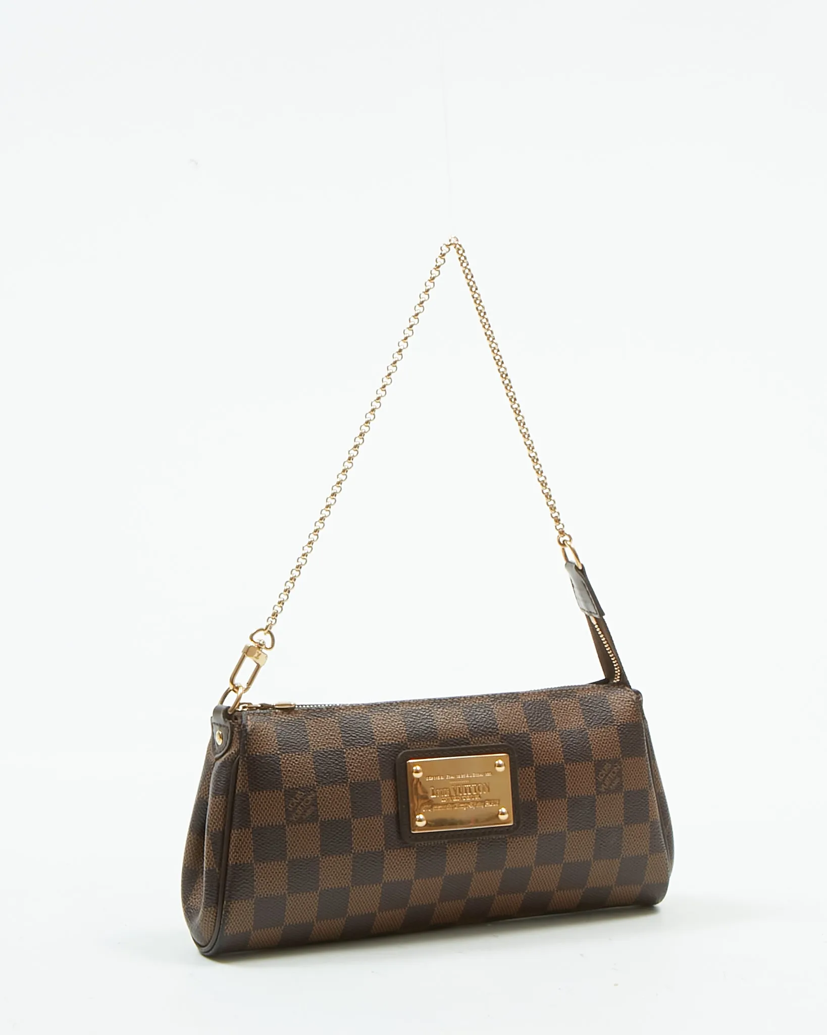 Louis Vuitton Damier Ebene Canvas Eva Clutch Bag