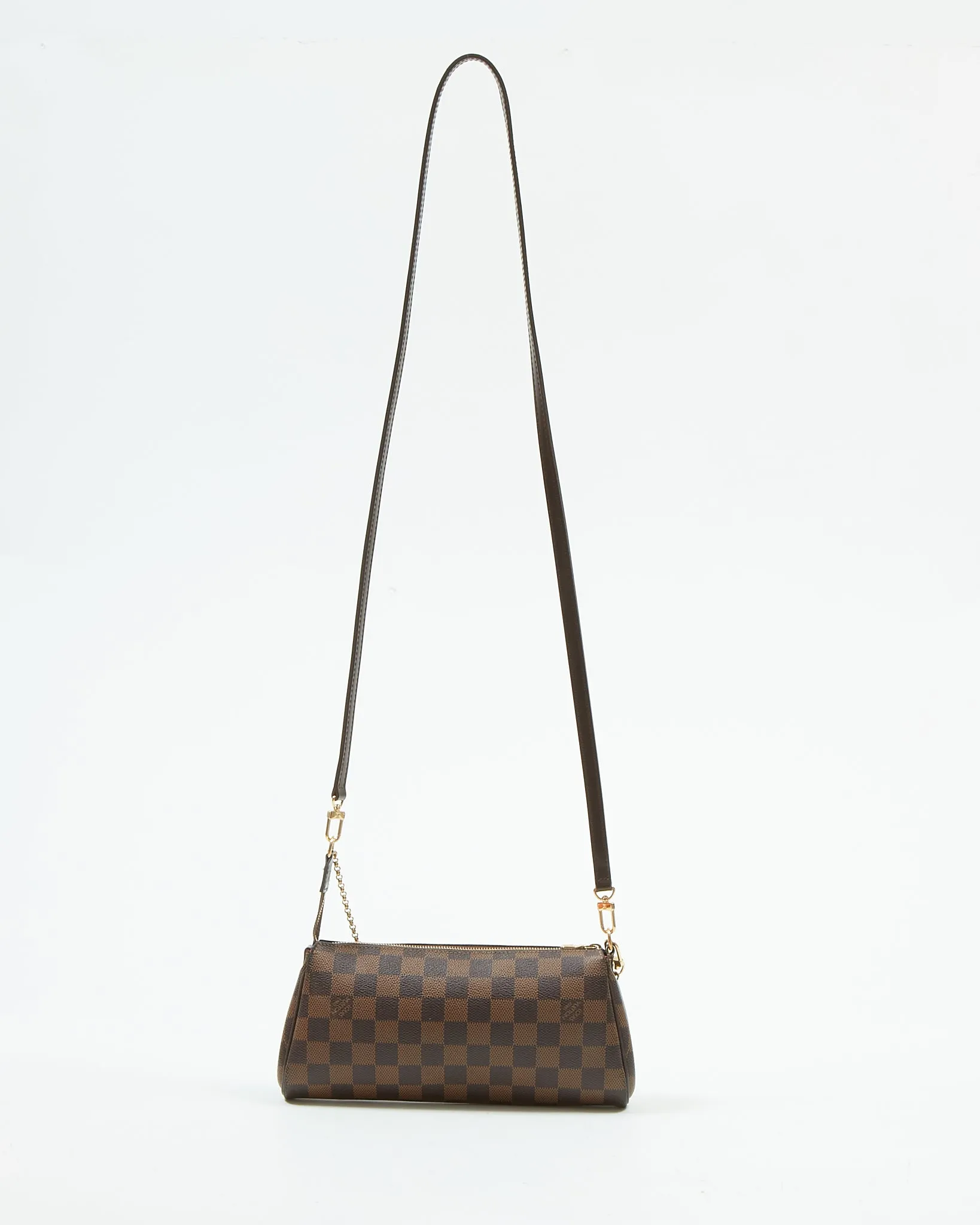 Louis Vuitton Damier Ebene Canvas Eva Clutch Bag