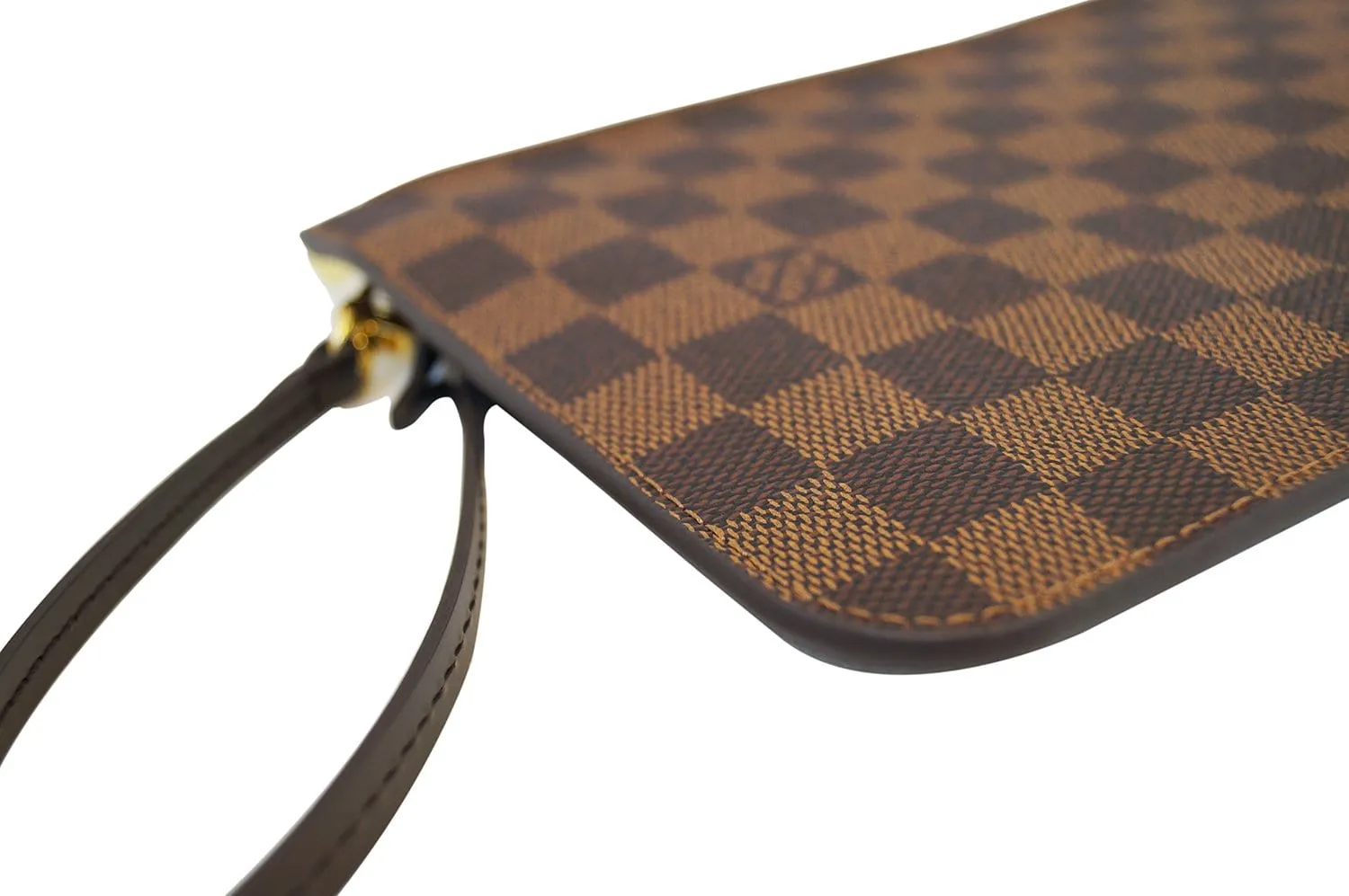 LOUIS VUITTON Damier Ebene Neverfull GM Pochette Wristlet Clutch