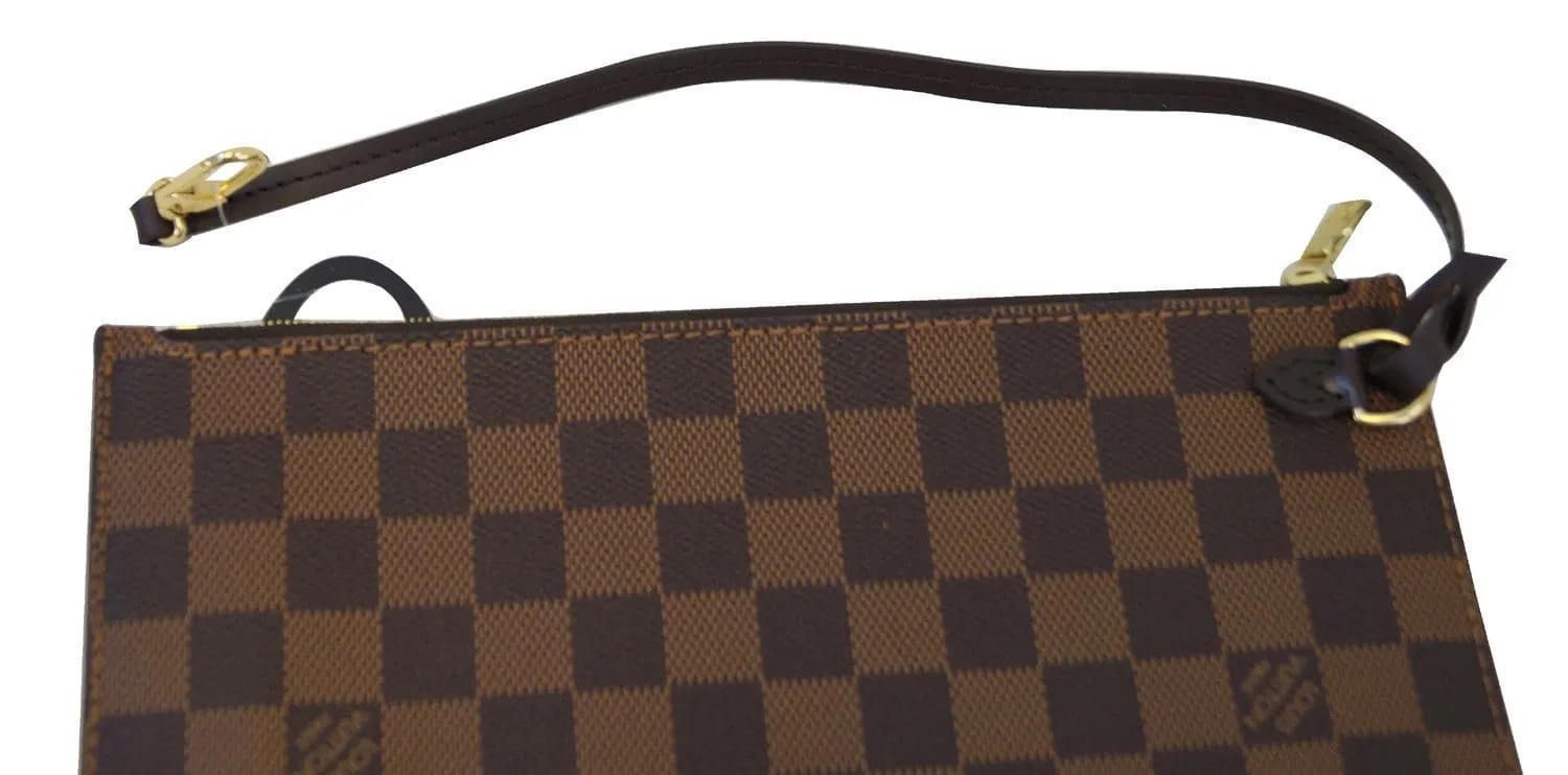 LOUIS VUITTON Damier Ebene Wristlet Pouch Clutch