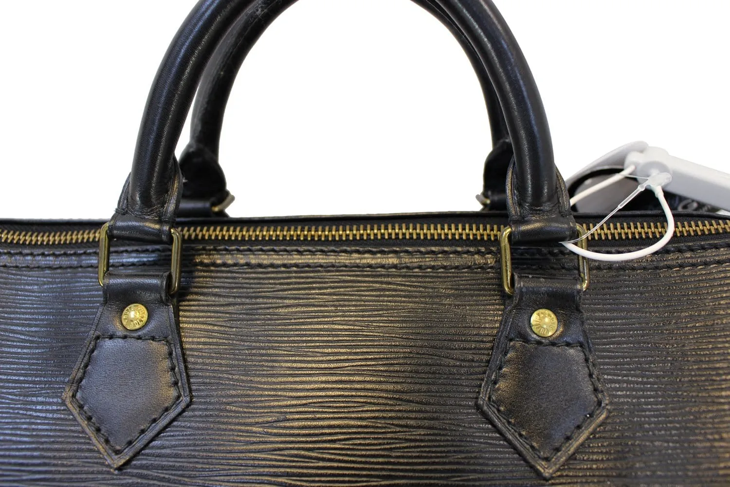 LOUIS VUITTON Epi Leather Black Speedy 30 Satchel Bag