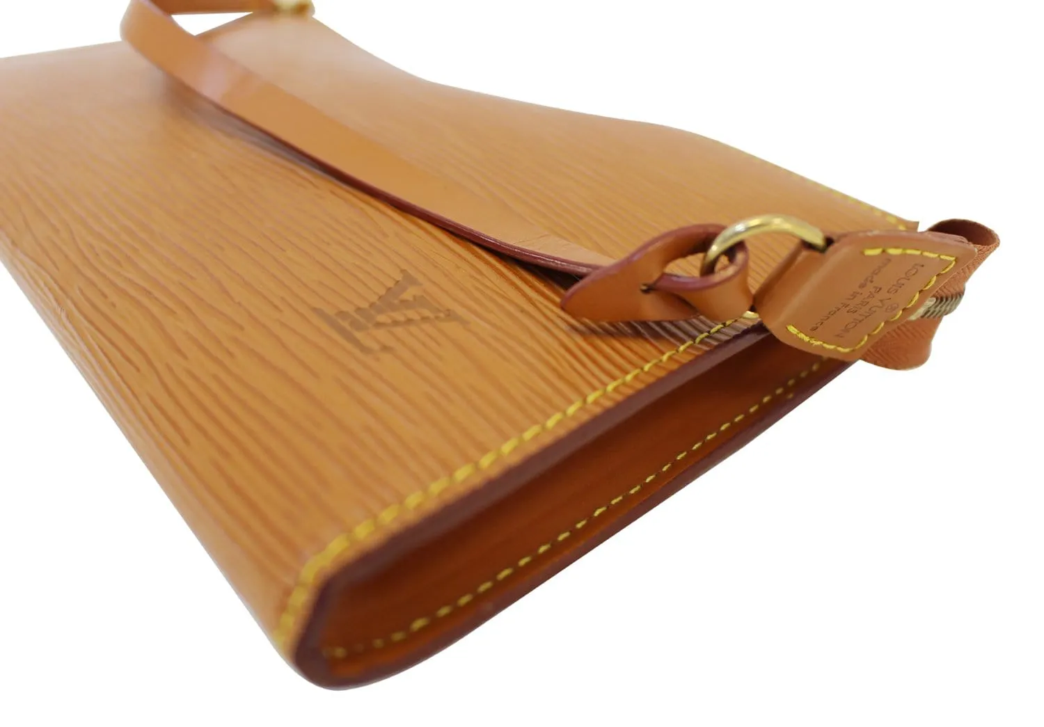 LOUIS VUITTON Epi Leather Brown Pochette Accessoires Pouch