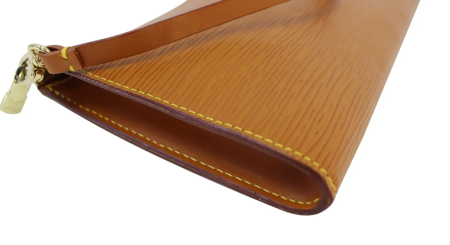 LOUIS VUITTON Epi Leather Brown Pochette Accessoires Pouch