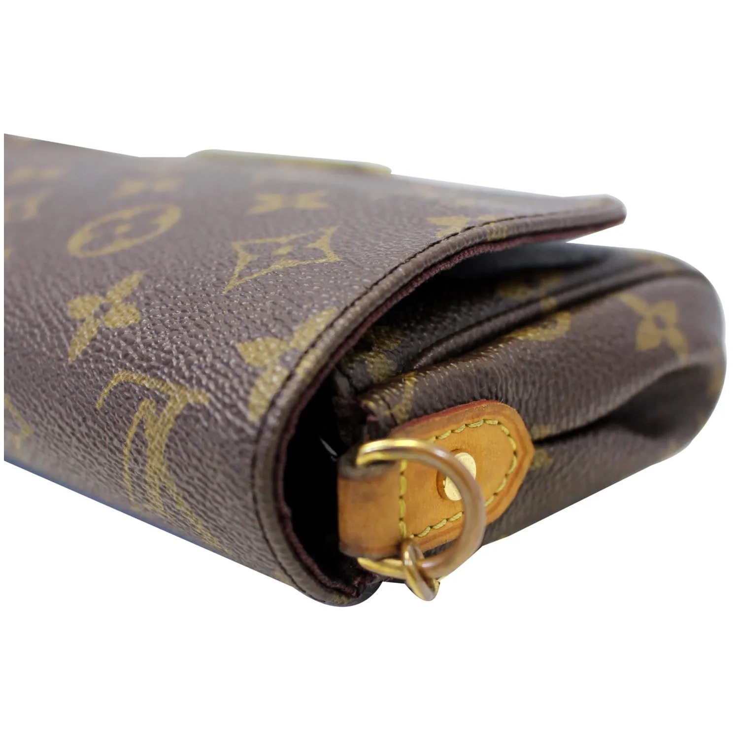 LOUIS VUITTON Favorite PM Monogram Canvas Crossbody Bag Brown