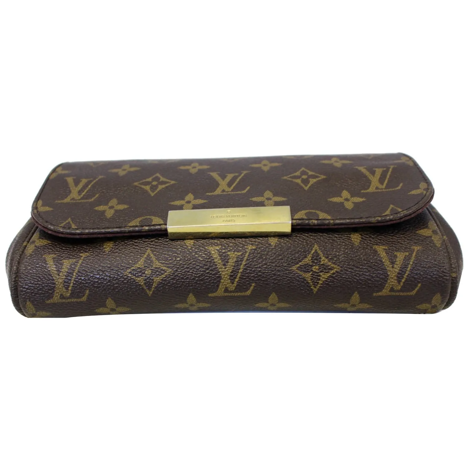 LOUIS VUITTON Favorite PM Monogram Canvas Crossbody Bag Brown