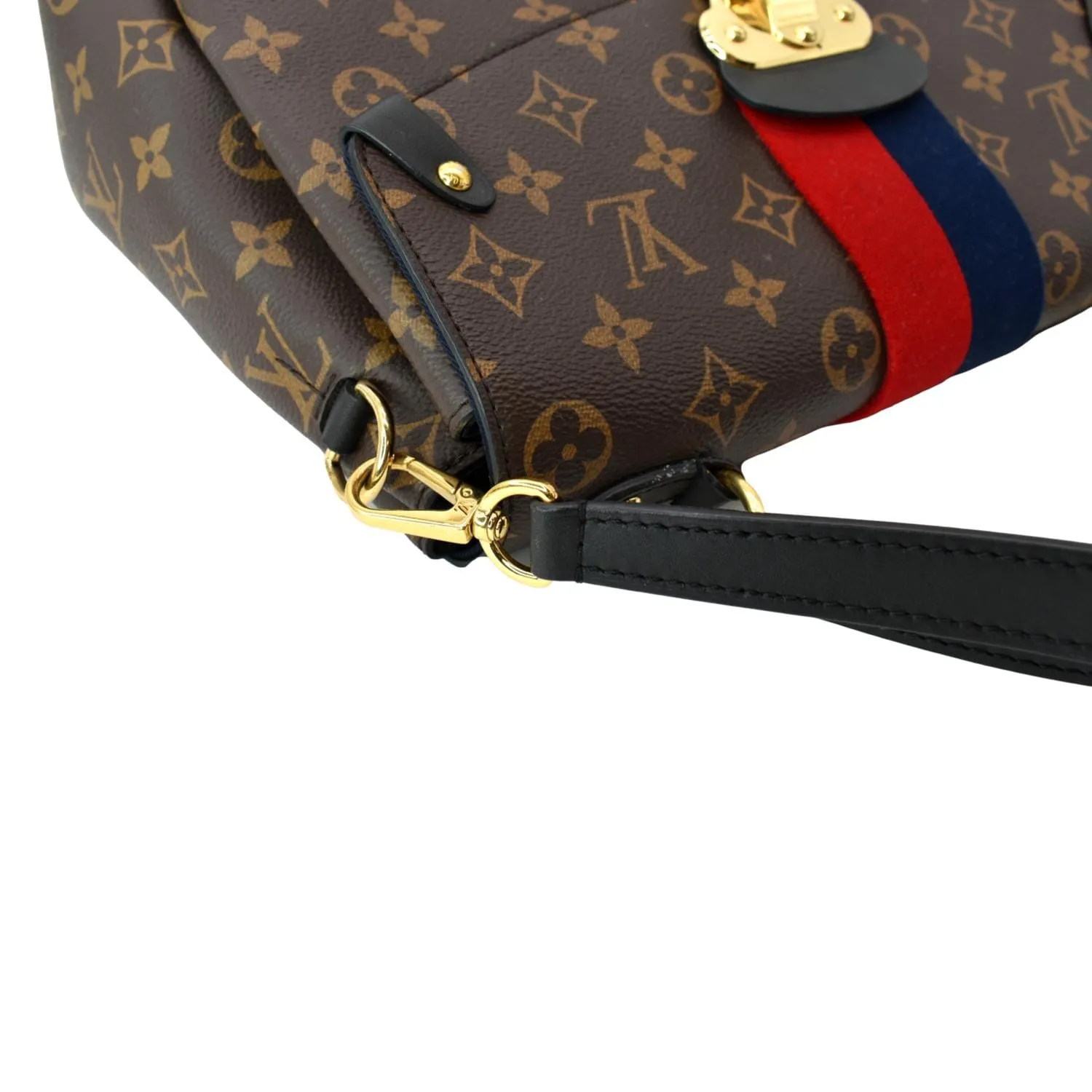 LOUIS VUITTON Georges MM Monogram Canvas Shoulder Bag Brown