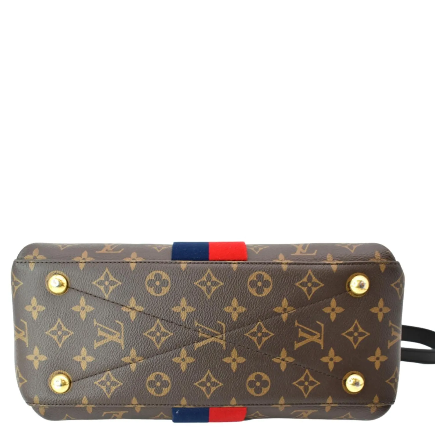LOUIS VUITTON Georges MM Monogram Canvas Shoulder Bag Brown