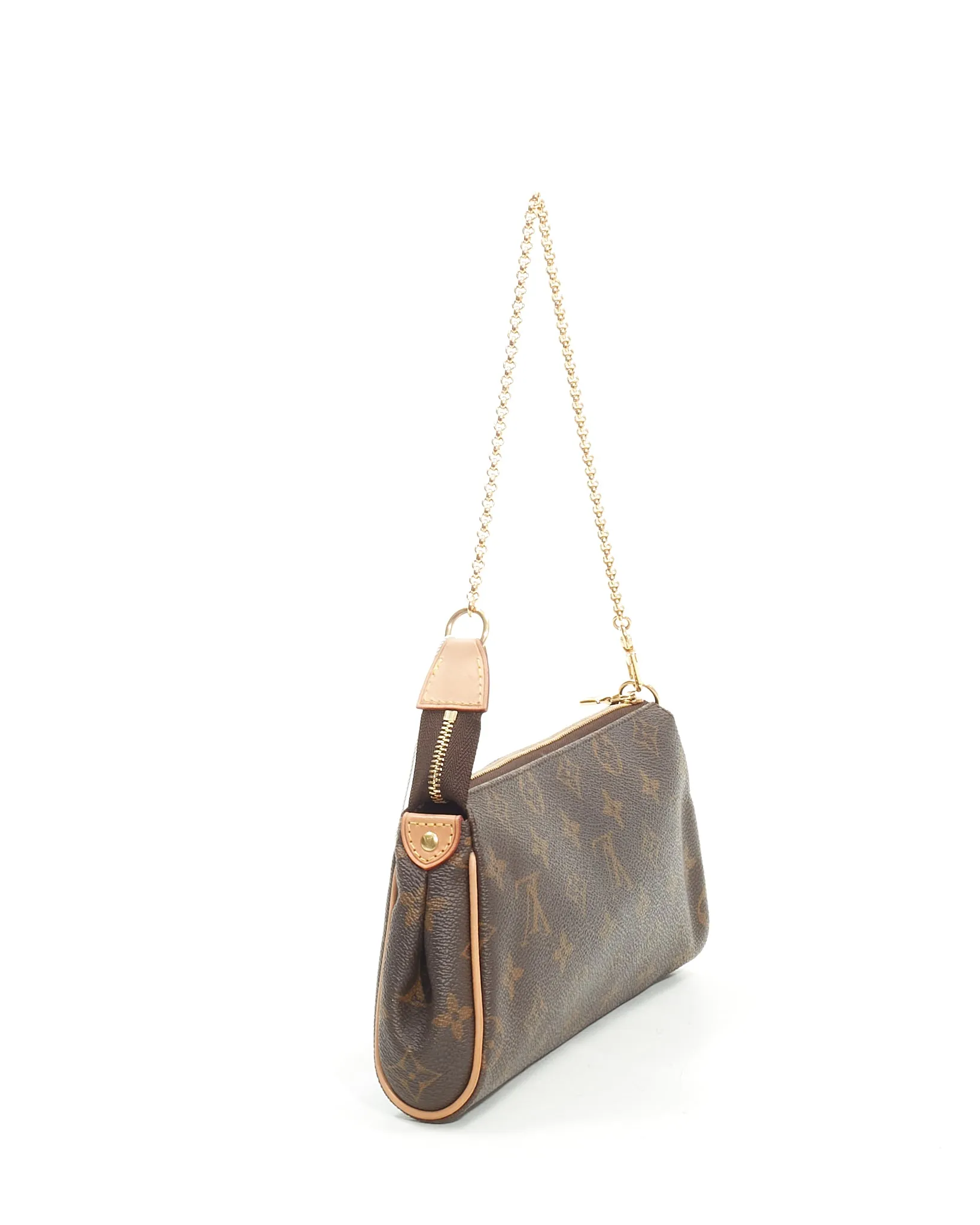 Louis Vuitton Monogram Canvas Eva Clutch Crossbody Bag