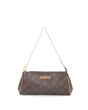 Louis Vuitton Monogram Canvas Eva Clutch Crossbody Bag
