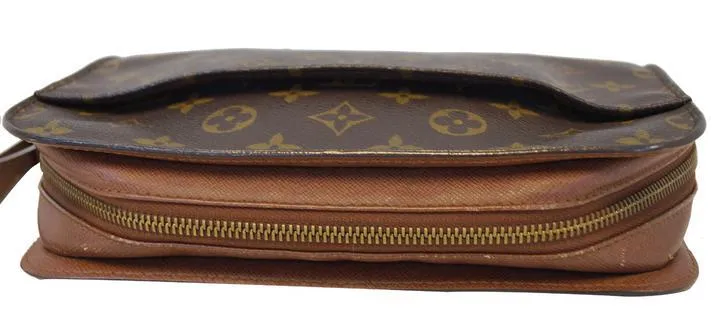 LOUIS VUITTON Monogram Canvas Orsay Brown Clutch
