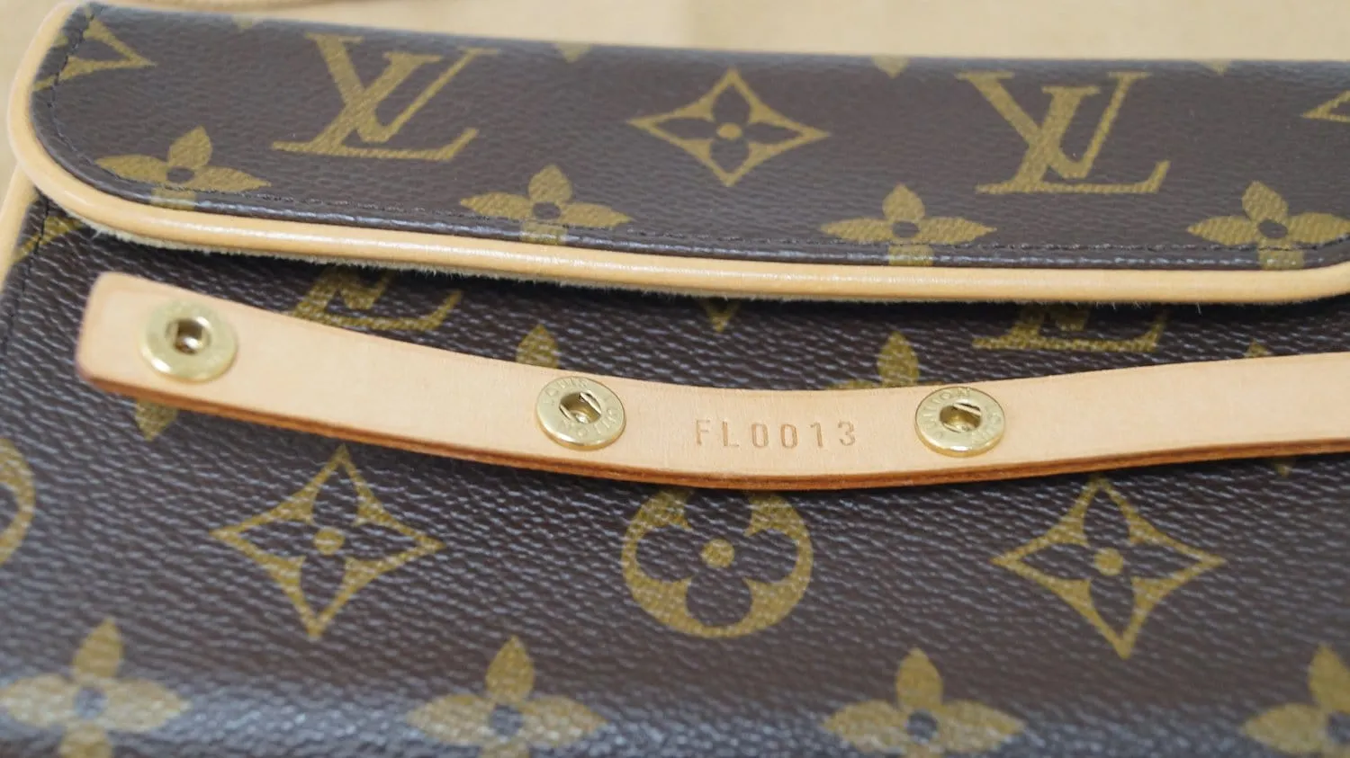 LOUIS VUITTON Monogram Canvas Pochette Florentine Bag