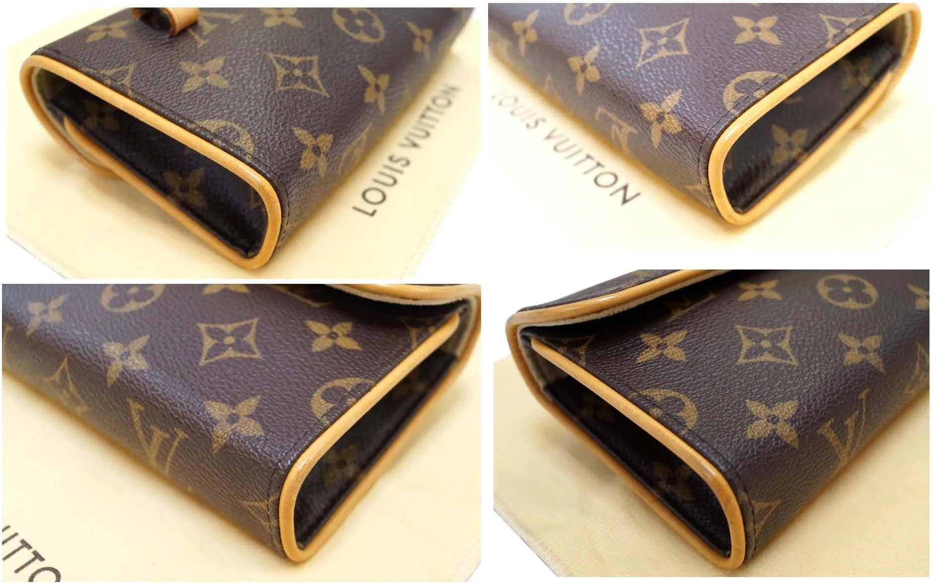 LOUIS VUITTON Monogram Canvas Pochette Florentine Bag