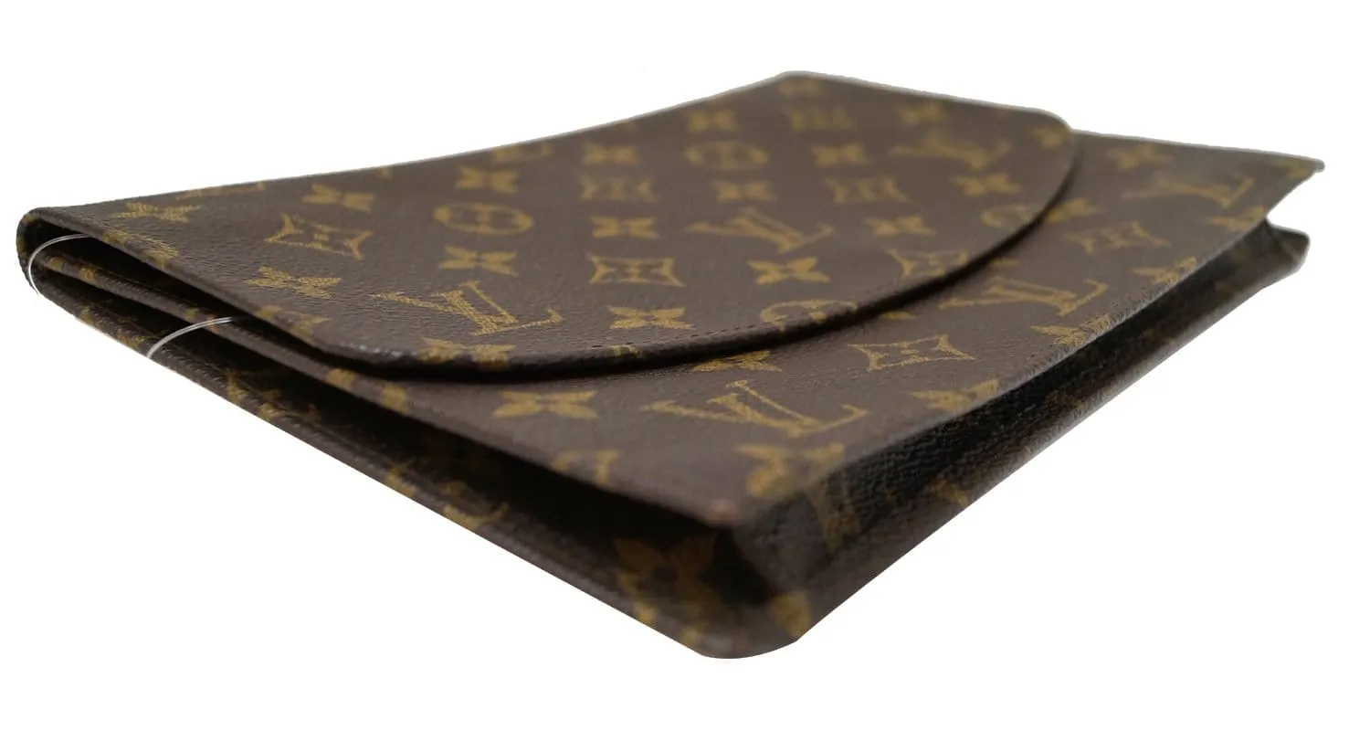 LOUIS VUITTON Monogram Canvas Pochette Rabat Clutch Bag