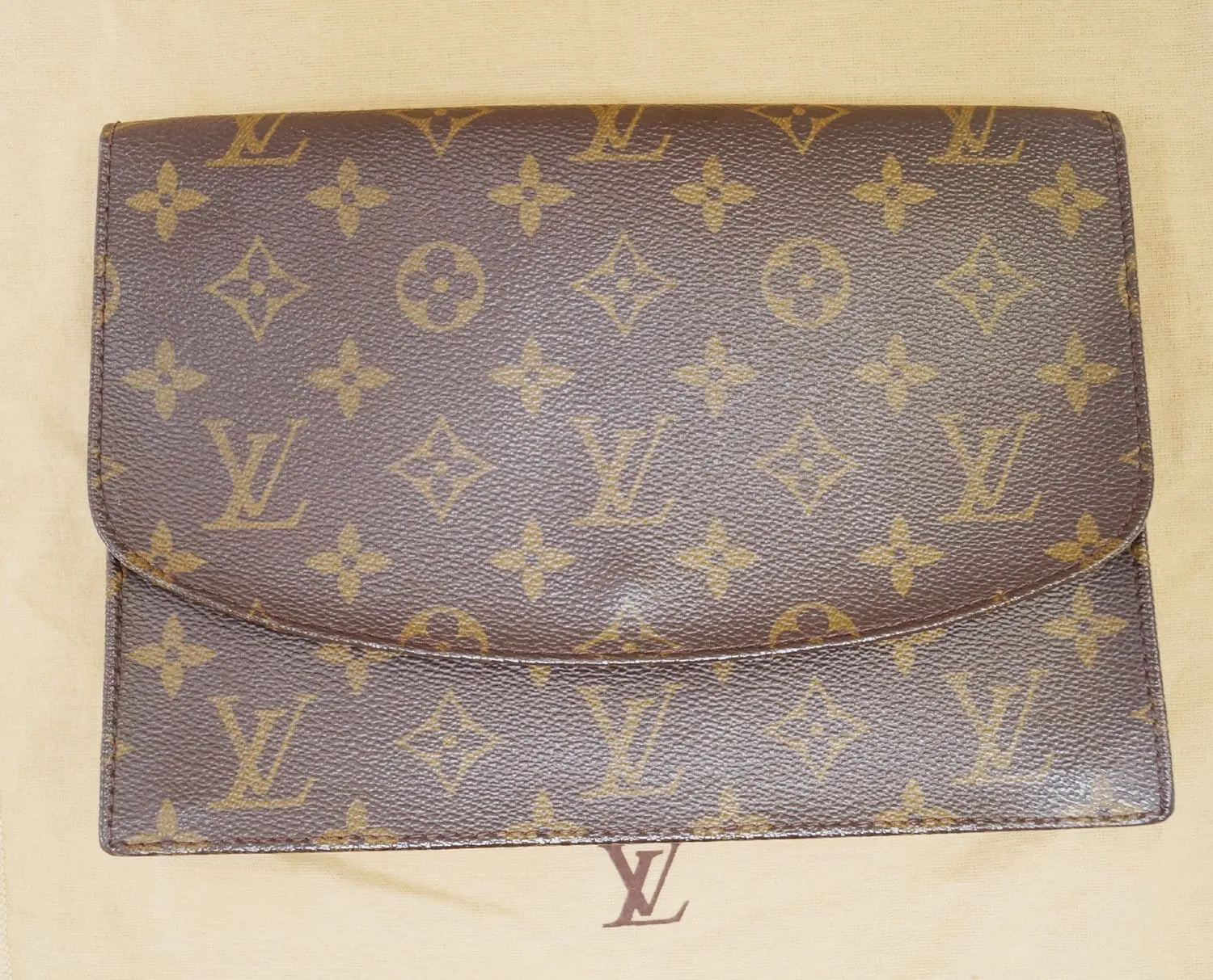 LOUIS VUITTON Monogram Canvas Pochette Rabat Clutch Bag
