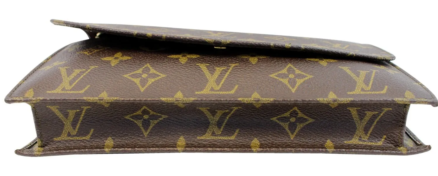 LOUIS VUITTON Monogram Canvas Pochette Rabat Clutch
