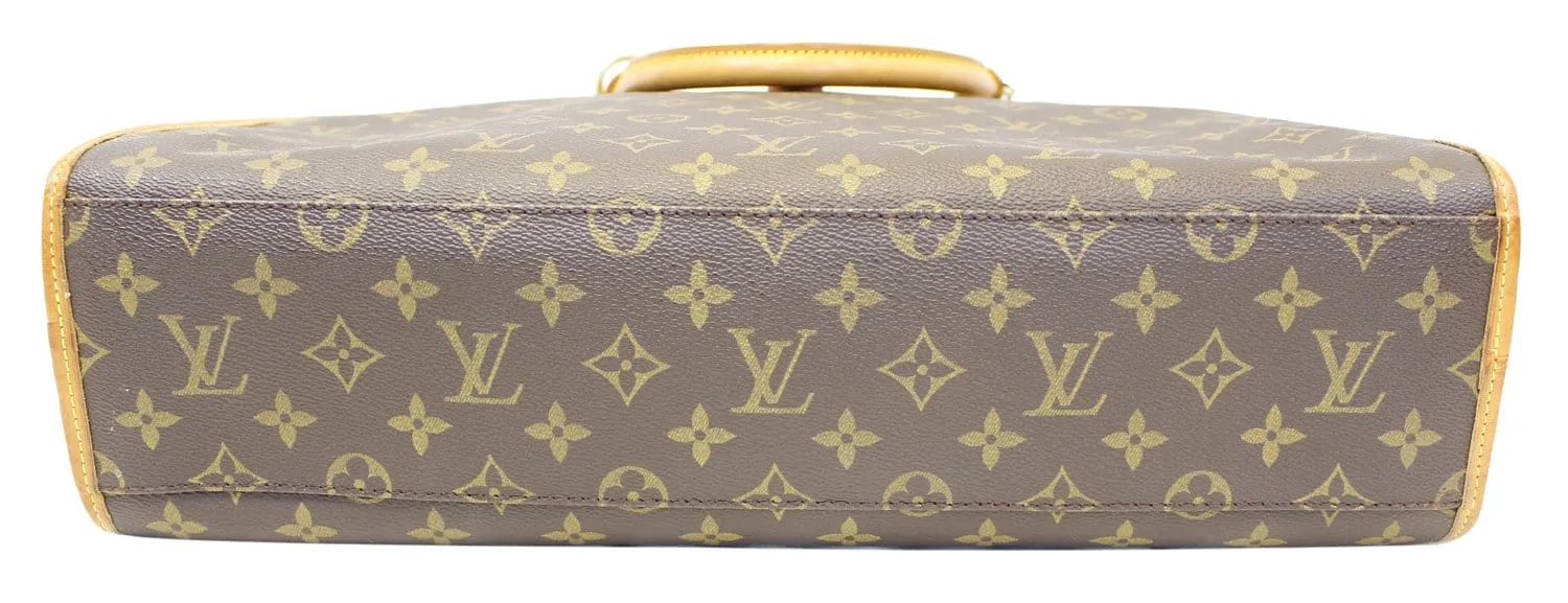 LOUIS VUITTON Monogram Canvas Rivoli Briefcase Satchel Bag