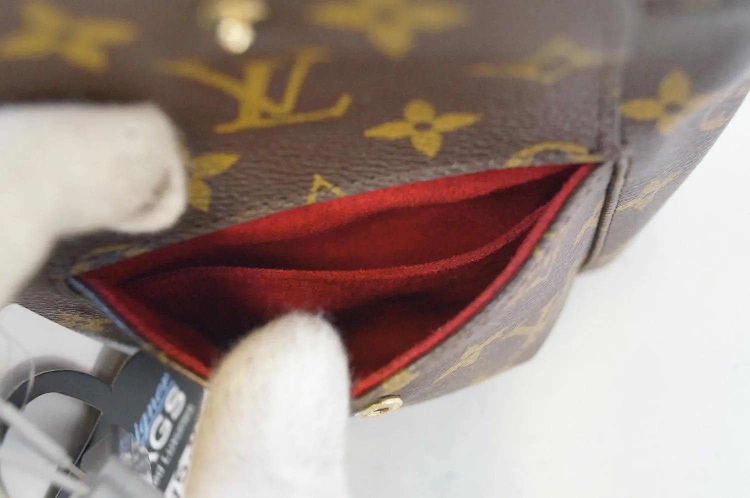 LOUIS VUITTON Monogram Partition Clutch Bag