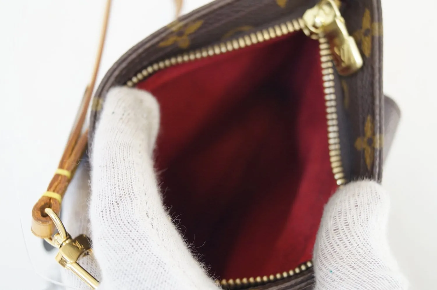 LOUIS VUITTON Monogram Partition Clutch Bag