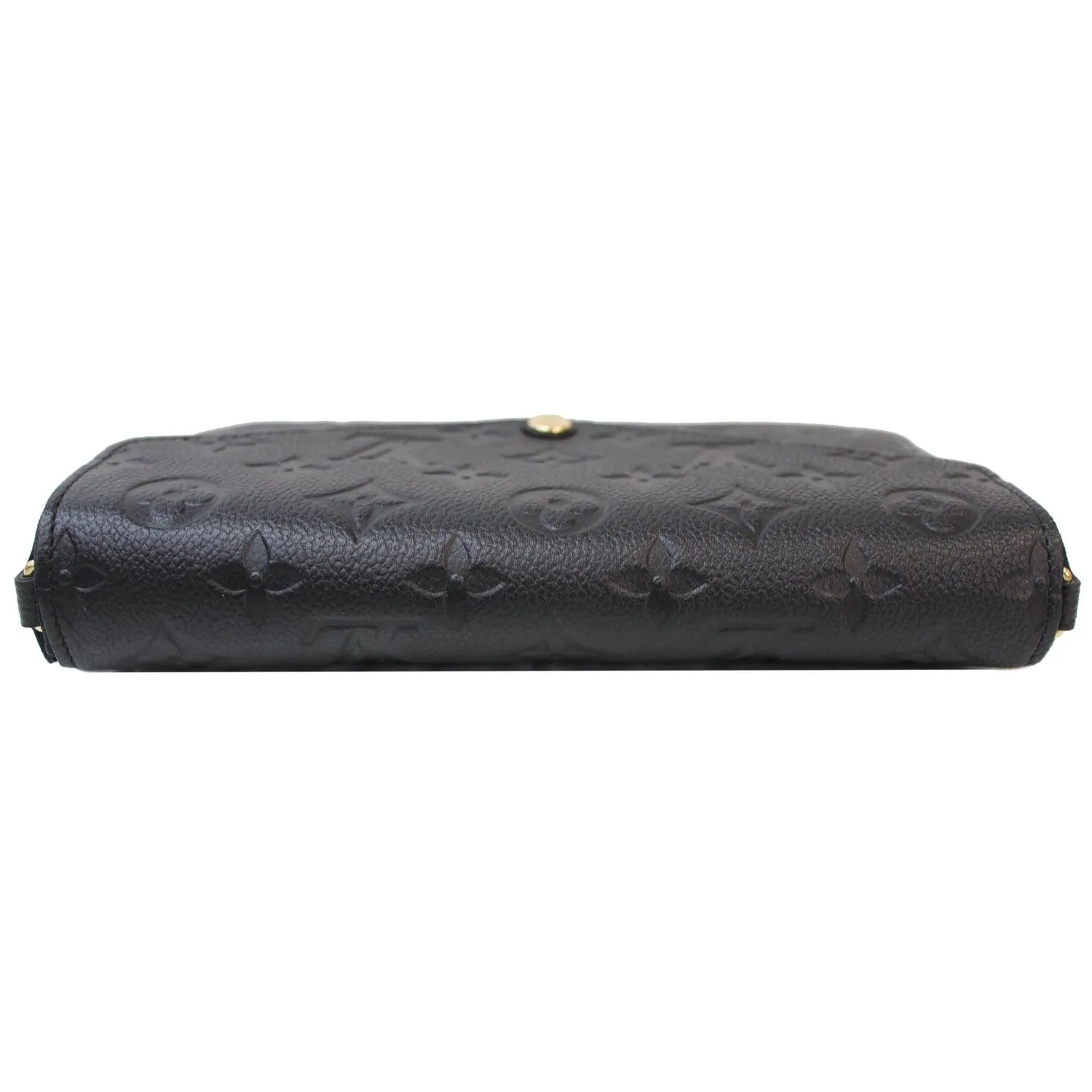 LOUIS VUITTON Pochette Felicie Empreinte Leather Crossbody Bag Black
