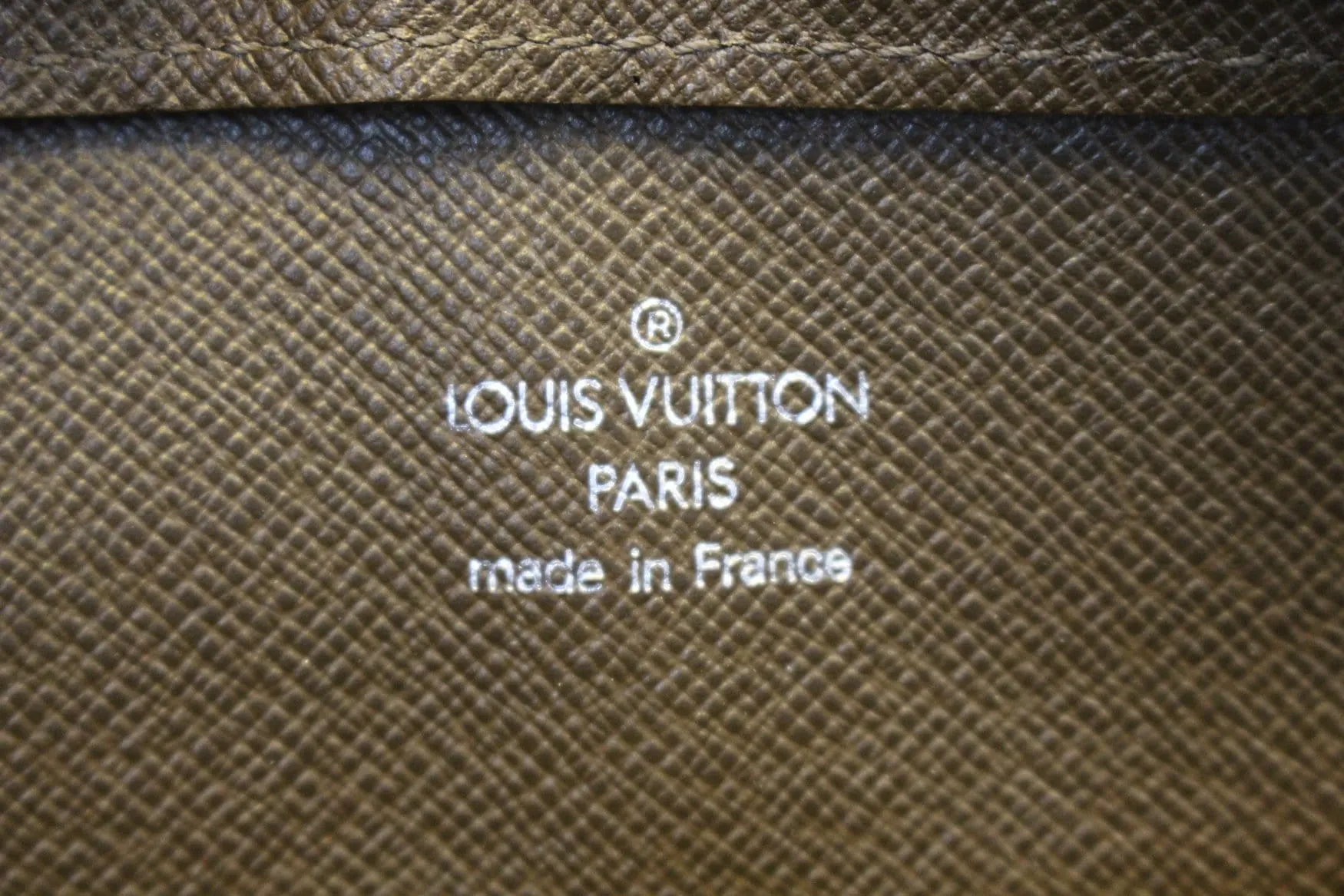 LOUIS VUITTON Taiga Leather Orsay Clutch Wallet Brown