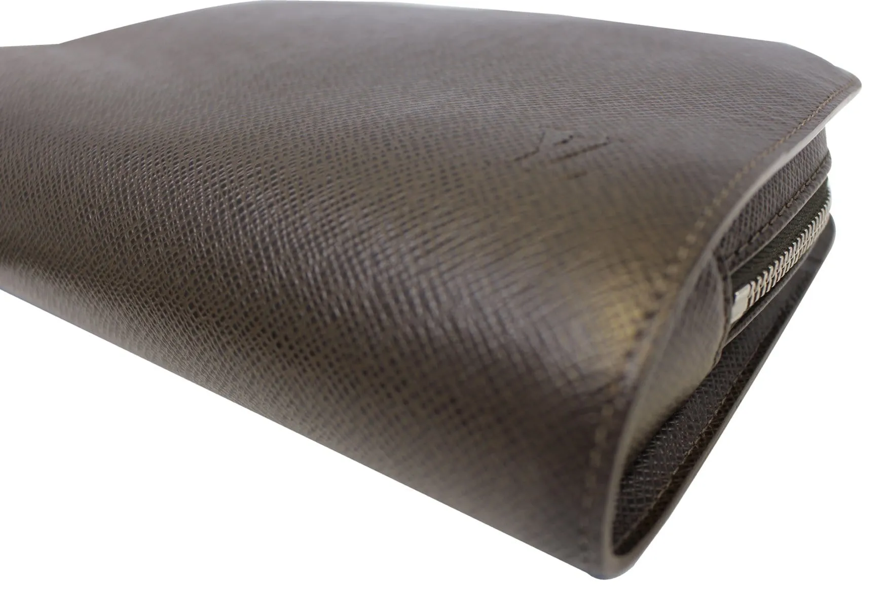 LOUIS VUITTON Taiga Leather Orsay Clutch Wallet Brown