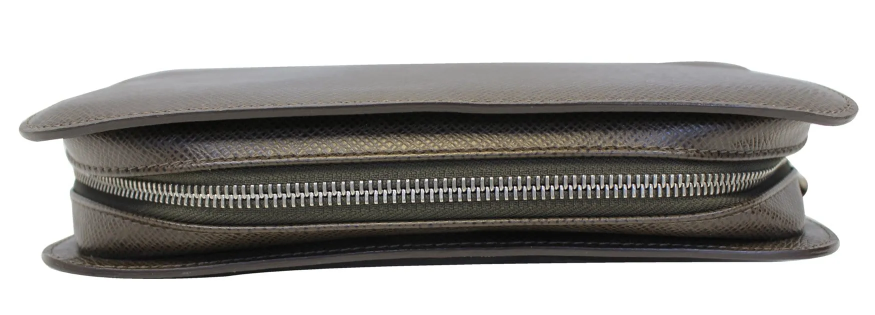 LOUIS VUITTON Taiga Leather Orsay Clutch Wallet Brown