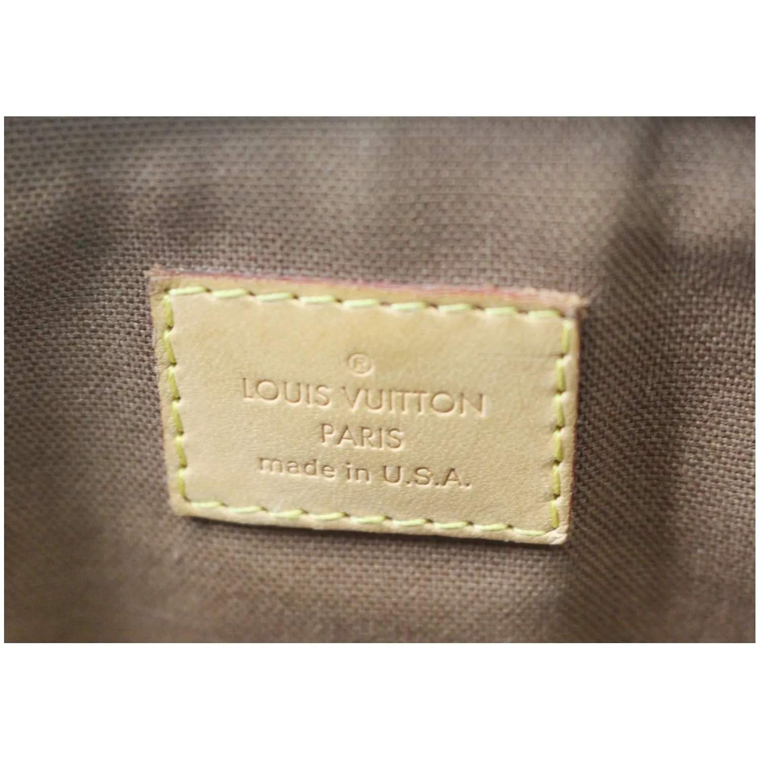 LOUIS VUITTON Tivoli PM Monogram Canvas Satchel Bag Brown