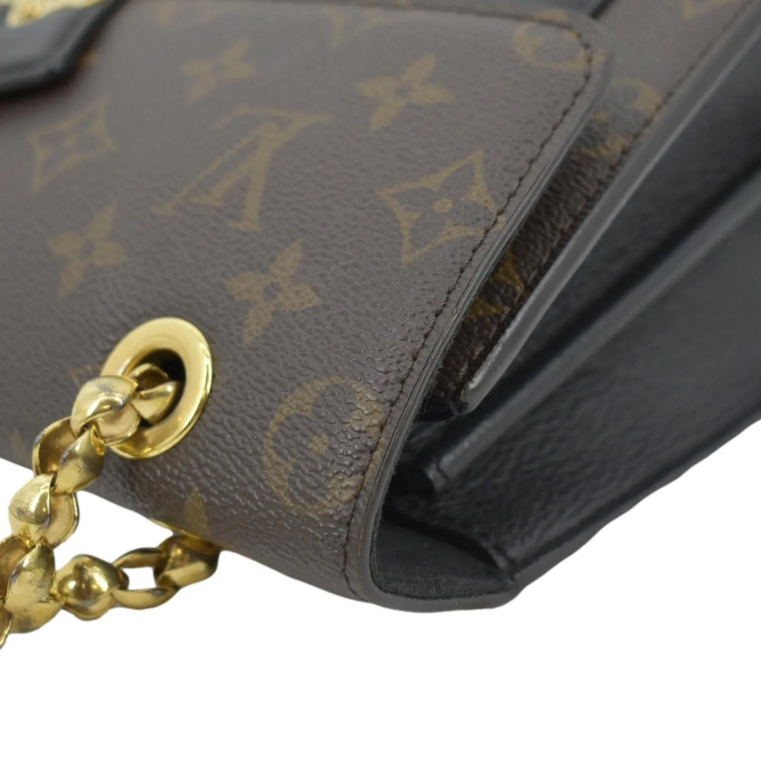 LOUIS VUITTON Victoire Monogram Canvas Crossbody Bag Black