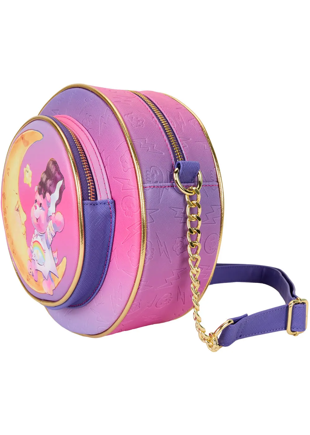 Loungefly Carebears x Universal Monsters Cheer Bear Bride Canteen Shoulderbag Pink
