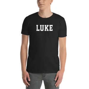 Luke T Shirt Custom Made Personalized Luke Name Print T Shirt Black Cotton Tee Shirt