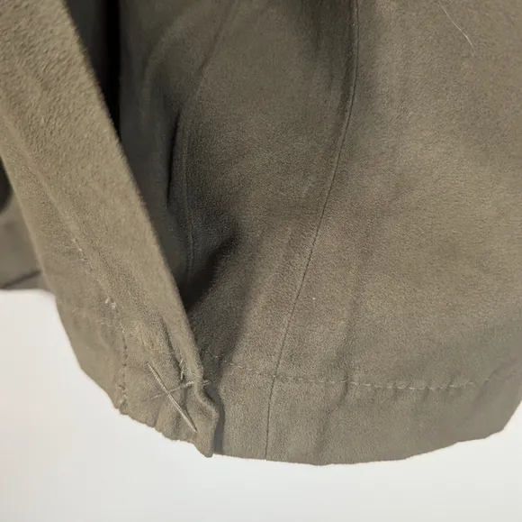 Luxe Olive Suede-Like Midi Skirt ✨ | Linea by Louis Dell’Olio XL