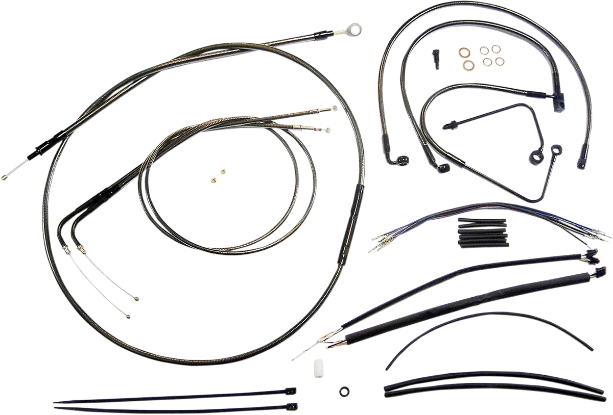 Magnum 487261 Black Pearl Handlebar Installation Kit for 12-14in. Ape