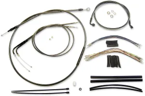 Magnum 487381 Black Pearl Handlebar Installation Kit for 12-14in. Ape
