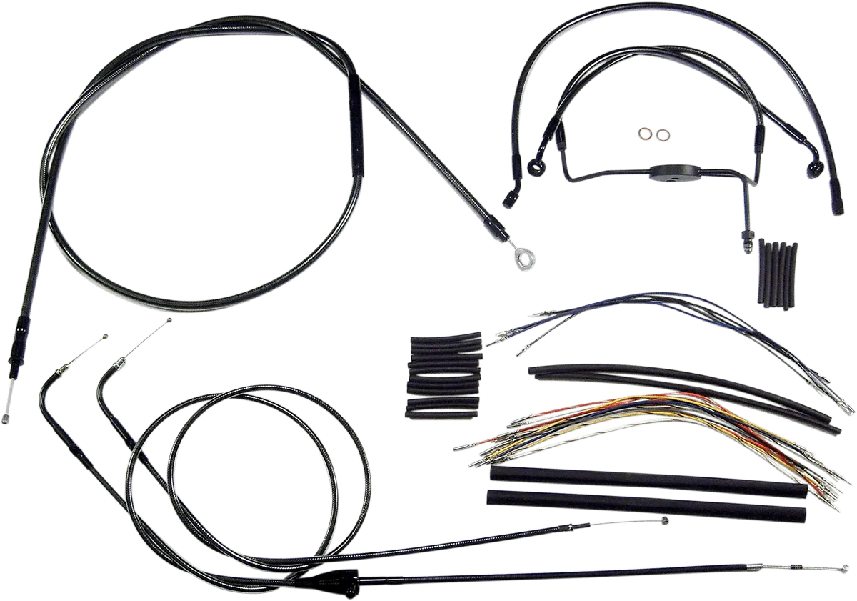 Magnum 487822 Black Pearl Handlebar Installation Kit for 15-17in. Ape