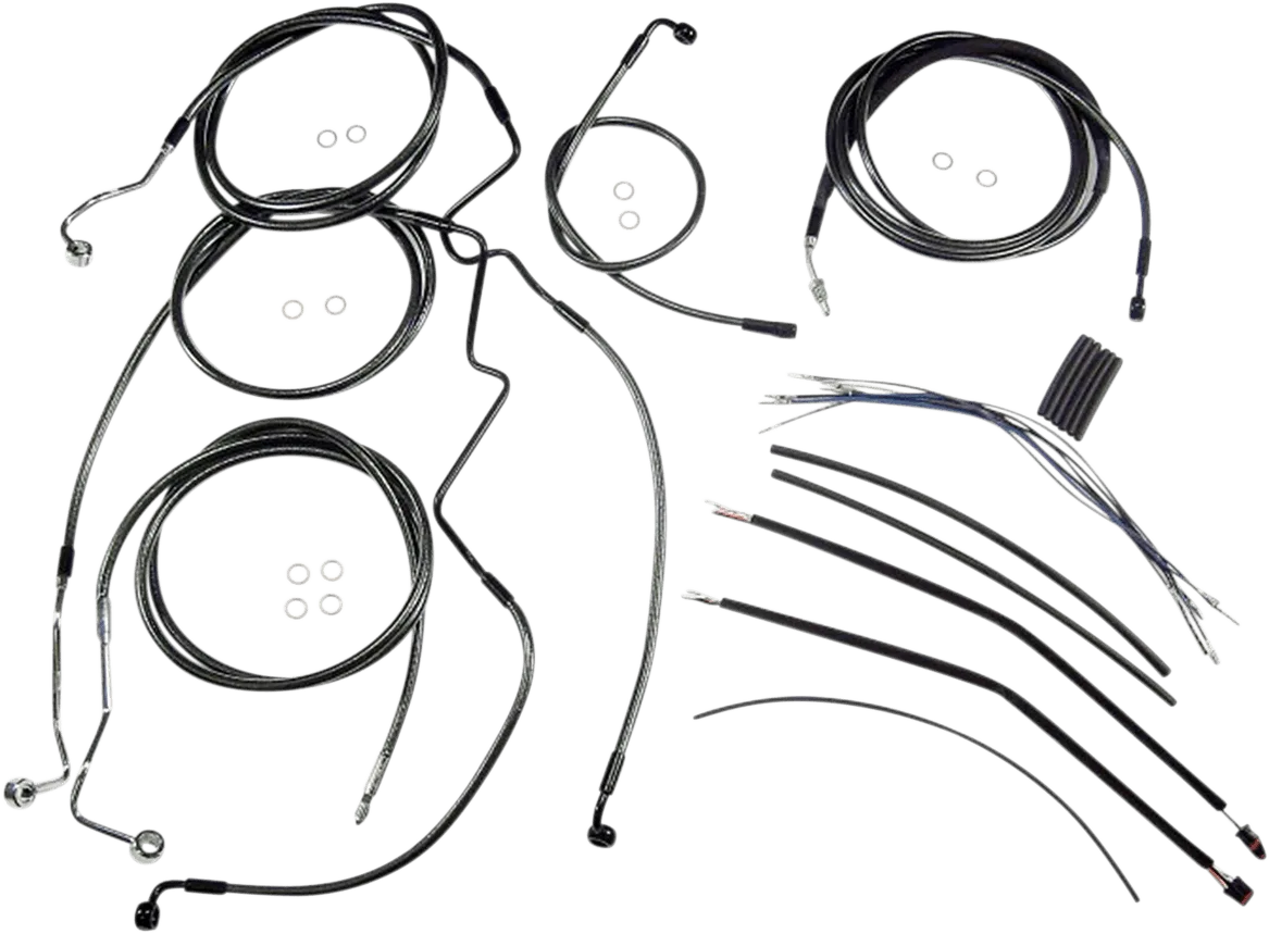 Magnum 487871 Black Pearl Handlebar Installation Kit for 12-14in. Ape