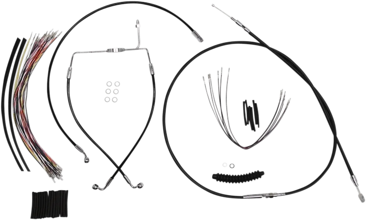 Magnum 489302 Black Vinyl XR Handlebar Installation Kit for 15-17in. Ape