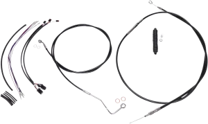 Magnum 489491 Black XR Handlebar Installation Kit with Chrome Fittings for 12-14in. Ape